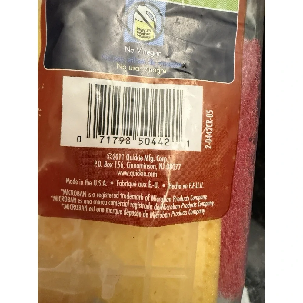 New Old Stock - Quickie Clean Results Type S Sponge Mop Refill Sealed